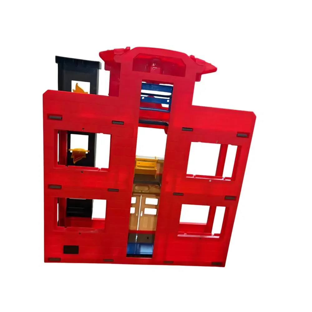 Kid Connection Fire Station Fire Vehicle Playset Light Up Siren Sound/Truck Heli